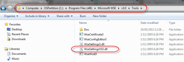 WSE 3.0 DLL on Window 7